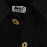 Black Long-Sleeved Overshirt