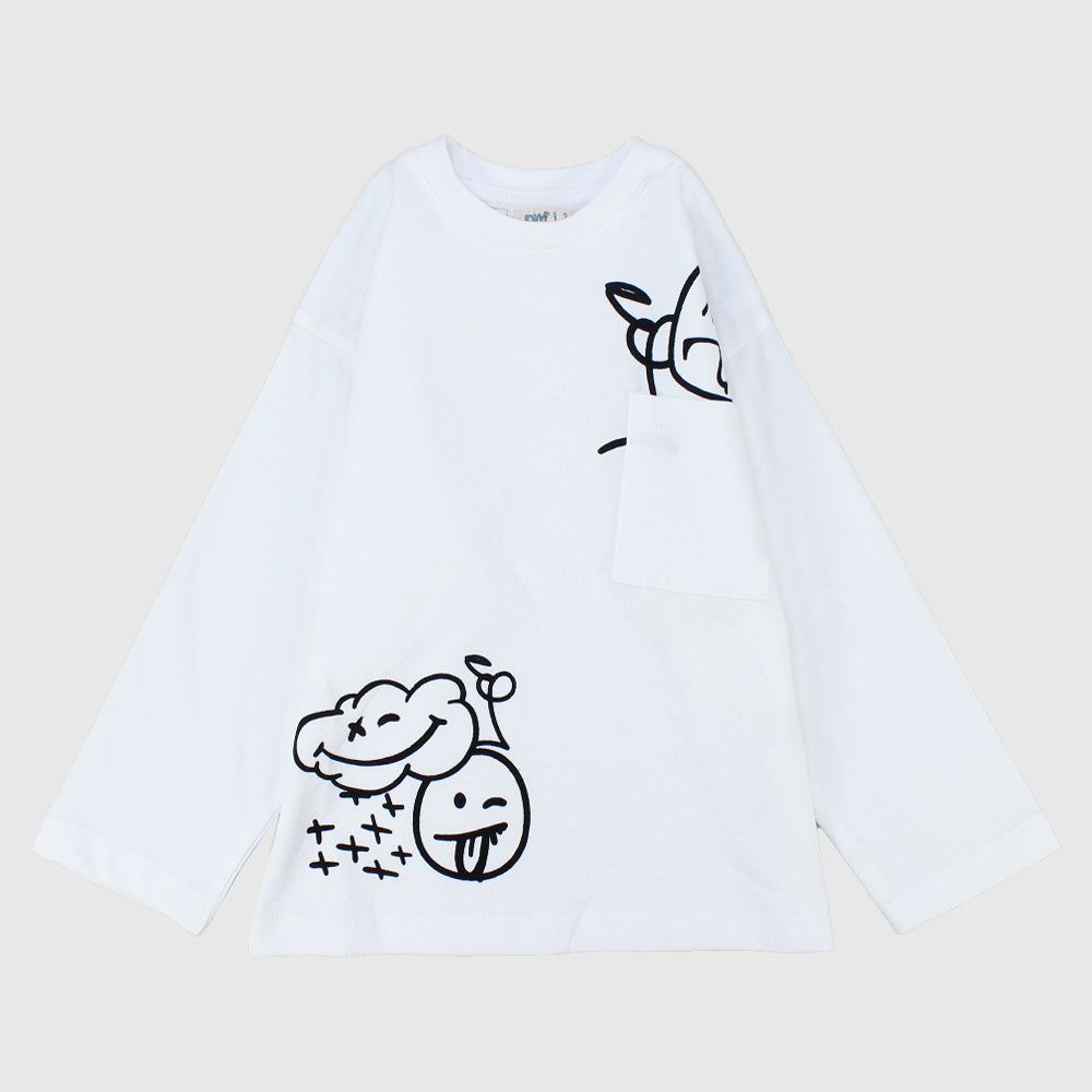 Smiley Cloud Long-Sleeved T-Shirt