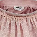 Pink Dotted Ruffled Skirt