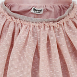 Pink Dotted Ruffled Skirt