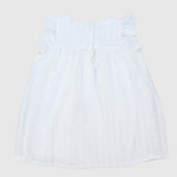 White Ruffled Sleeveless Dress