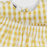 Yellow Checkered 2-Piece Outfit Set