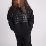 Unisex "Born To Play" Black Long-Sleeved Hoodie