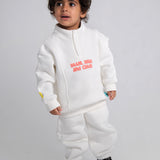 Unisex "Little, Loud, & Cute" Offwhite Long-Sleeved Sweatshirt