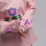 Pink Happy Garden Long-Sleeved T-Shirt