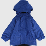 Unisex Blue Fur Lined Raincoat