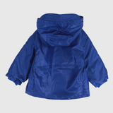 Unisex Blue Fur Lined Raincoat