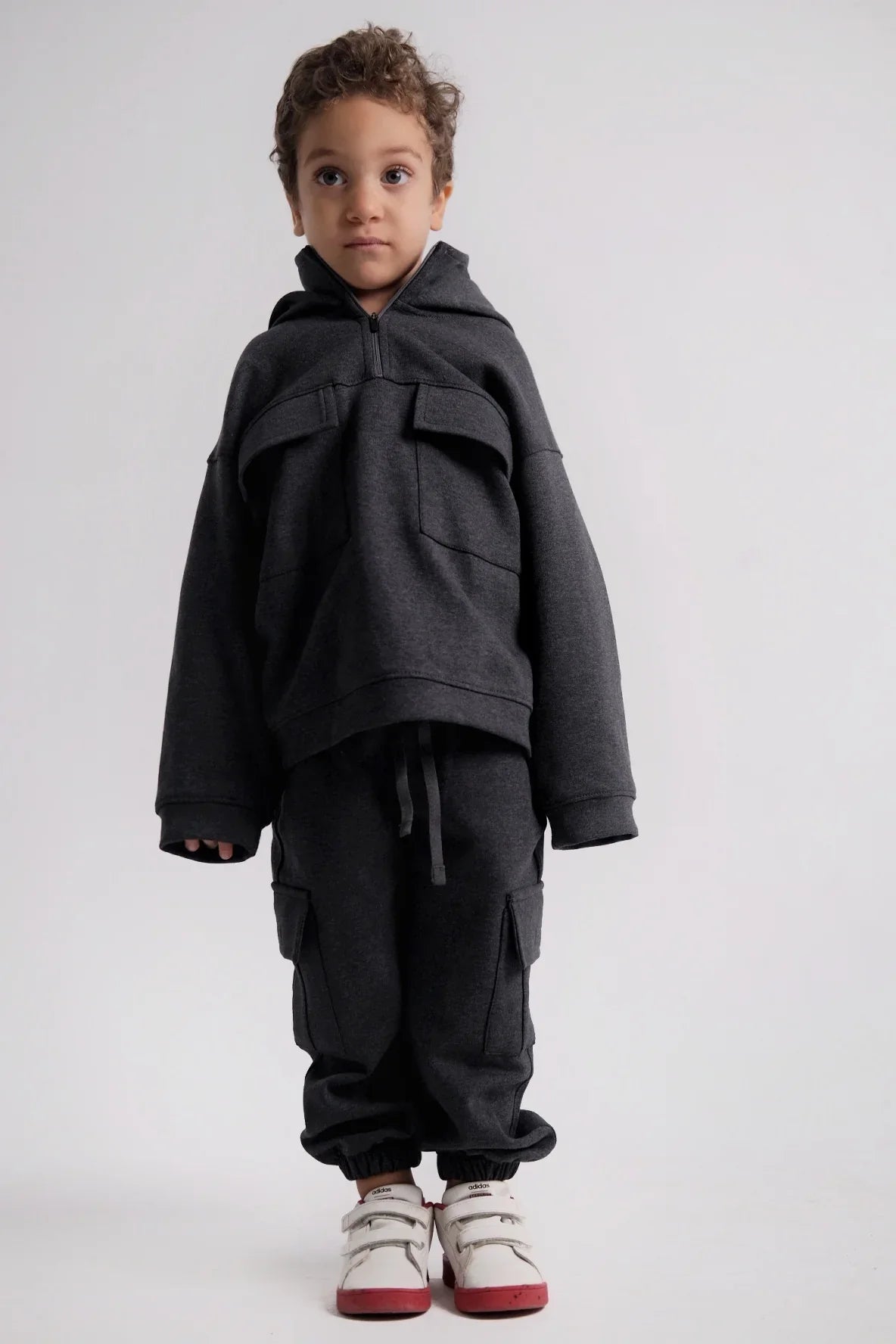 Unisex Dark Grey 2-Piece Outfit Set