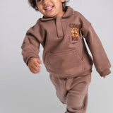 Unisex "Cool Kid" Brown 2-Piece Outfit Set