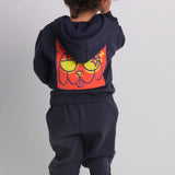 Unisex "Cool Kid" Navy 2-Piece Hooded Outfit Set