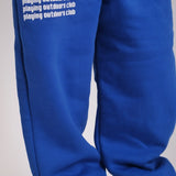 Unisex Blue "Playing Outdoors Club" Comfy Sweatpants