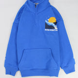 Unisex Blue "Playing Outdoors Club" Long-Sleeved Sweatshirt