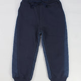 Unisex Navy Quilted Comfy Sweatpants