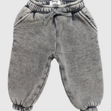 Unisex Grey washed Sweatpants