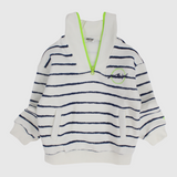 Unisex Striped Long-Sleeved Sweatshirt