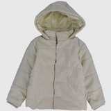 Unisex Beige Puffer Jacket