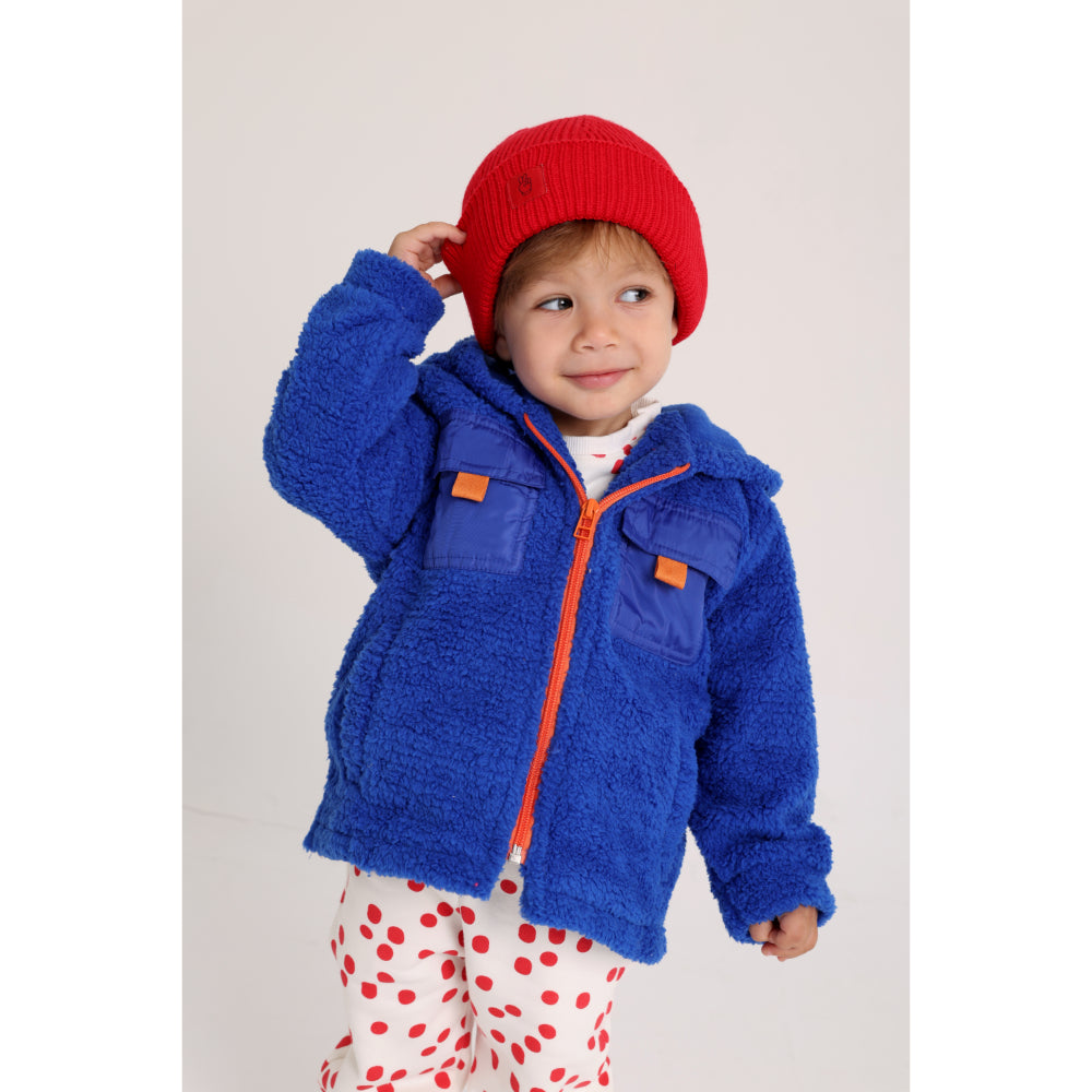 Unisex Fleeced Teddy Jacket – Blue
