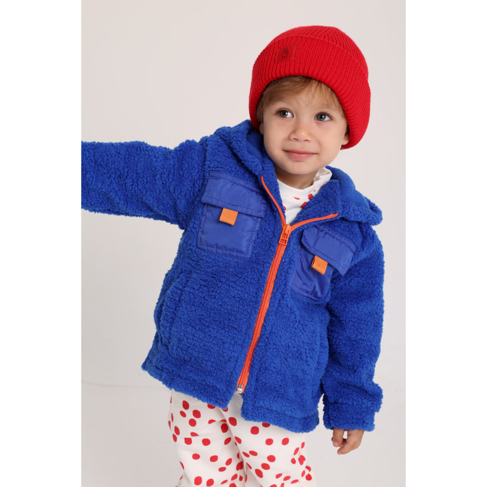Unisex Fleeced Teddy Jacket – Blue