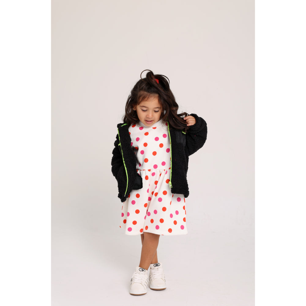 Unisex Baby Fleeced Teddy Jacket – Black