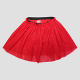 Red Ruffled Tulle Skirt