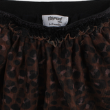 Baby Girls Tulle Skirt – Black & Brown Printed