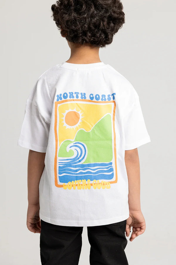 تي شيرت للجنسين "NORTH COAST LOVERS CLUB" بأكمام قصيرة