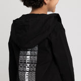 Unisex "THE SUN WILL RISE" Gabardine Jacket – Black