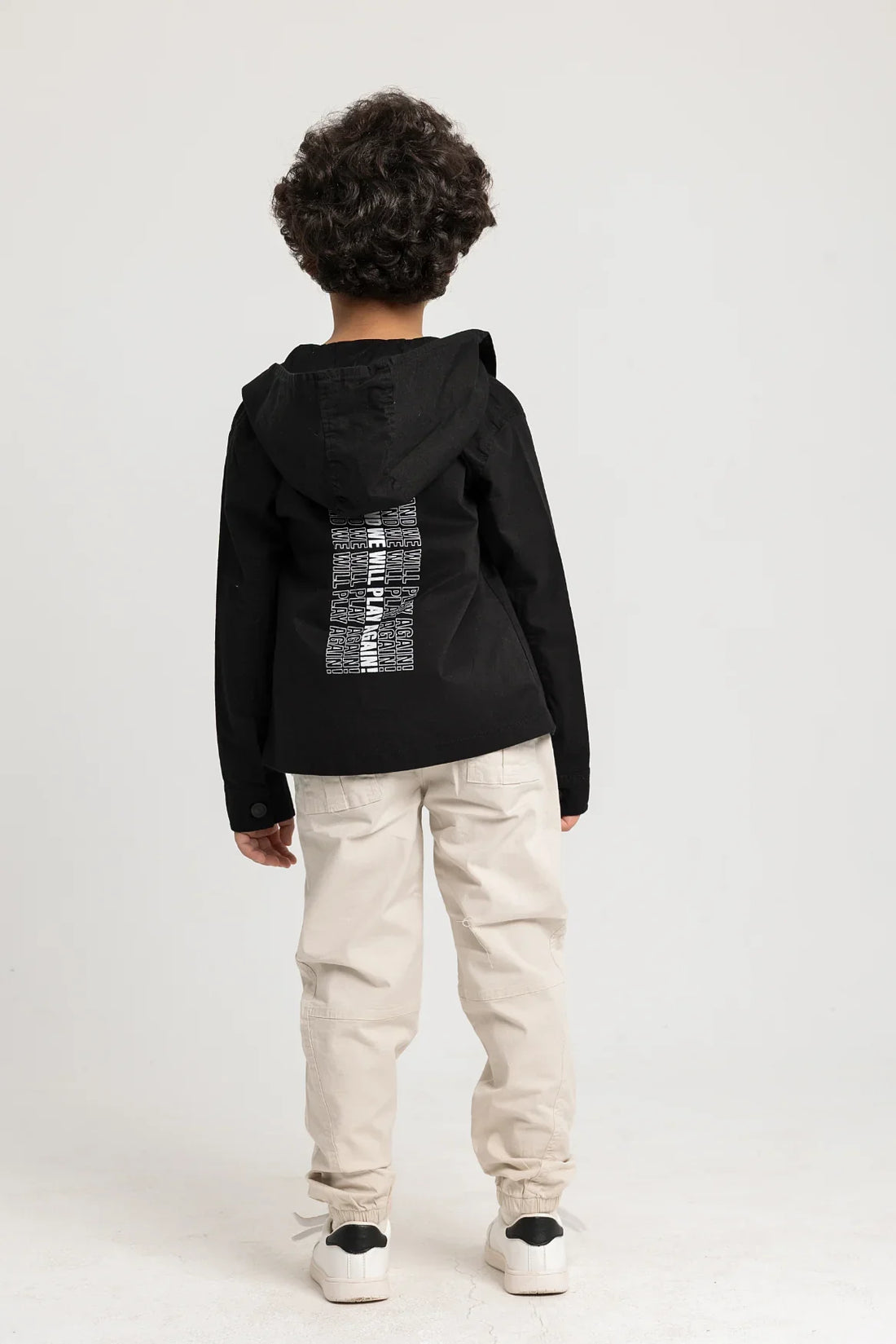 Unisex "THE SUN WILL RISE" Gabardine Jacket – Black