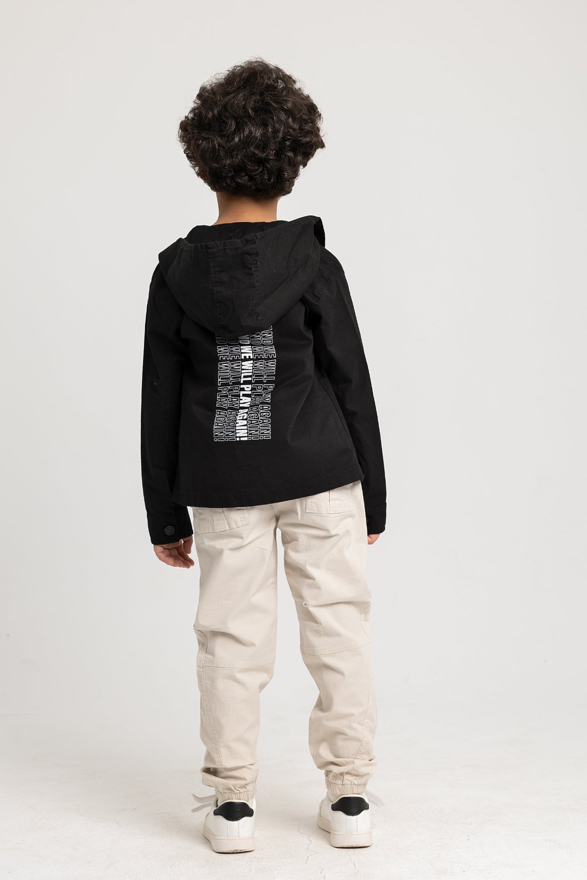 Unisex "THE SUN WILL RISE" Gabardine Jacket – Black