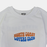 Unisex Short-Sleeved Cotton T-Shirt – White "North Coast Lovers Club"