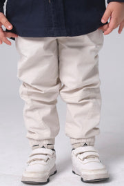 Unisex Baby Gabardine Pants – Beige