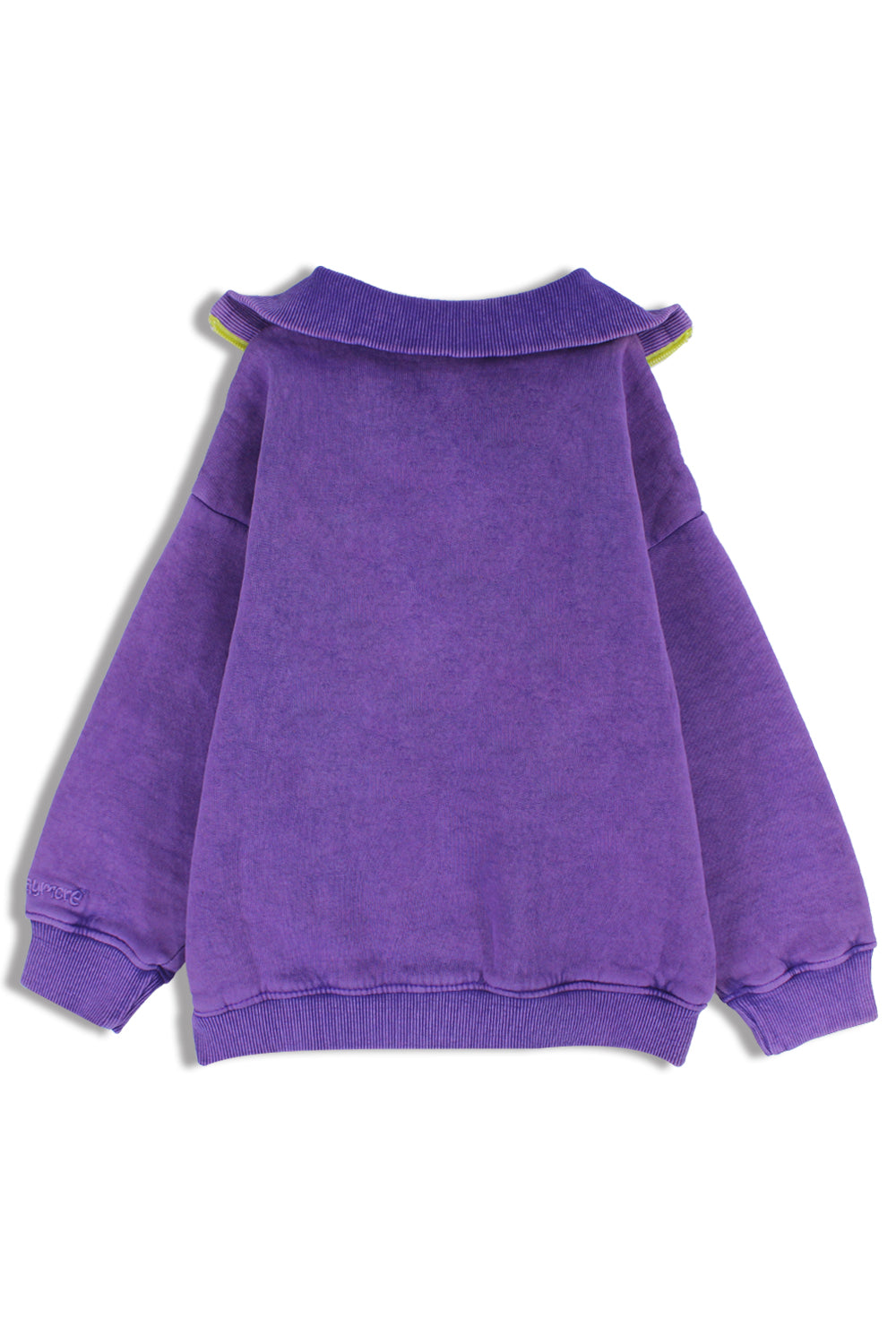 Unisex Cotton Quarter Zip Sweatshirt – Purple
