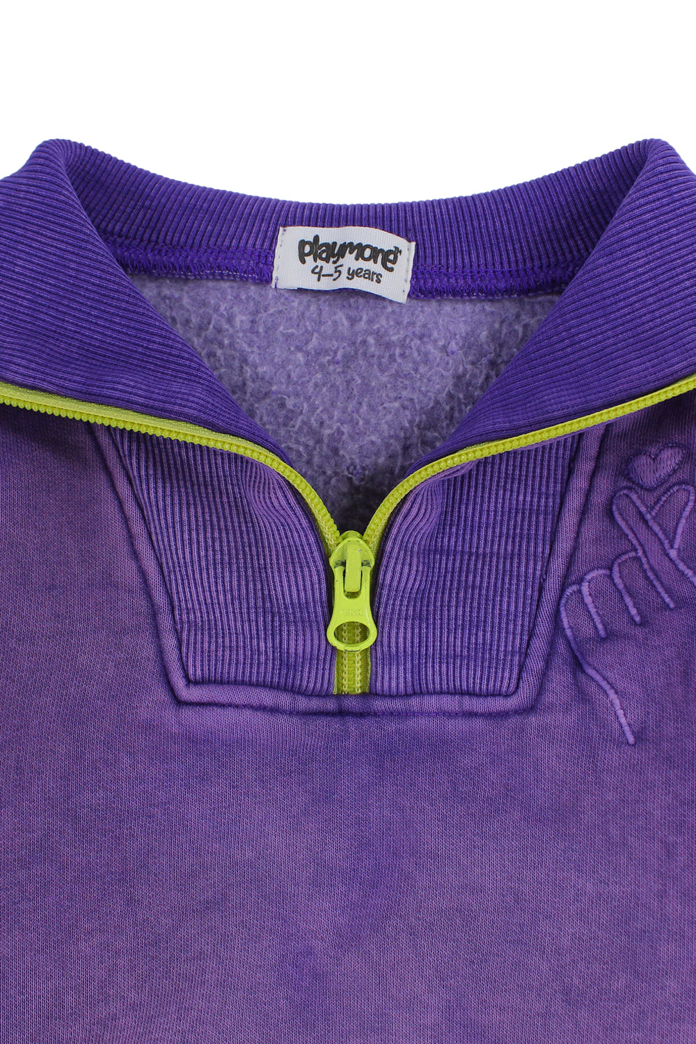 Unisex Cotton Quarter Zip Sweatshirt – Purple