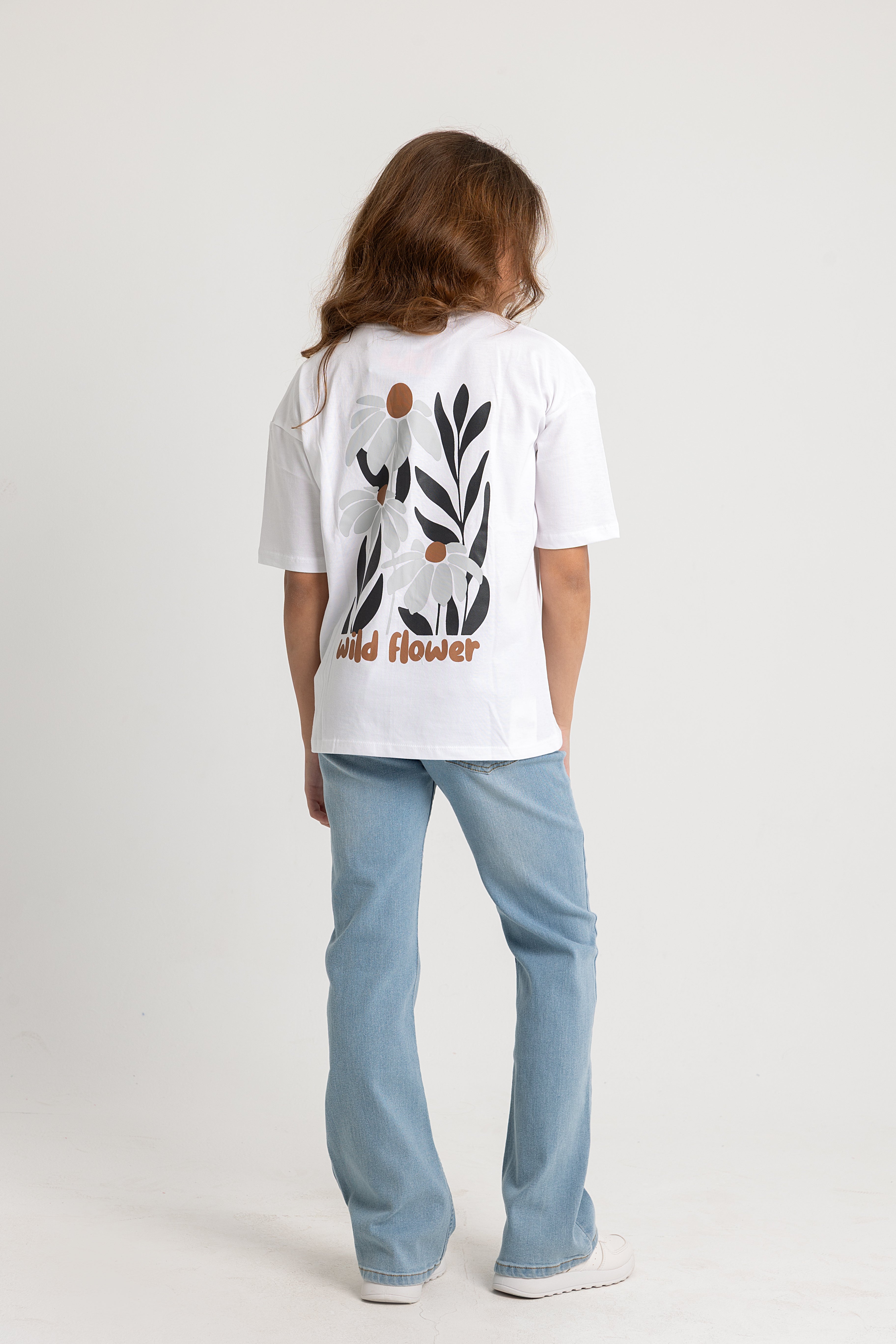 Unisex "WILD FLOWER" Short-Sleeved T-Shirt – White
