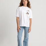 Unisex "WILD FLOWER" Short-Sleeved T-Shirt – White