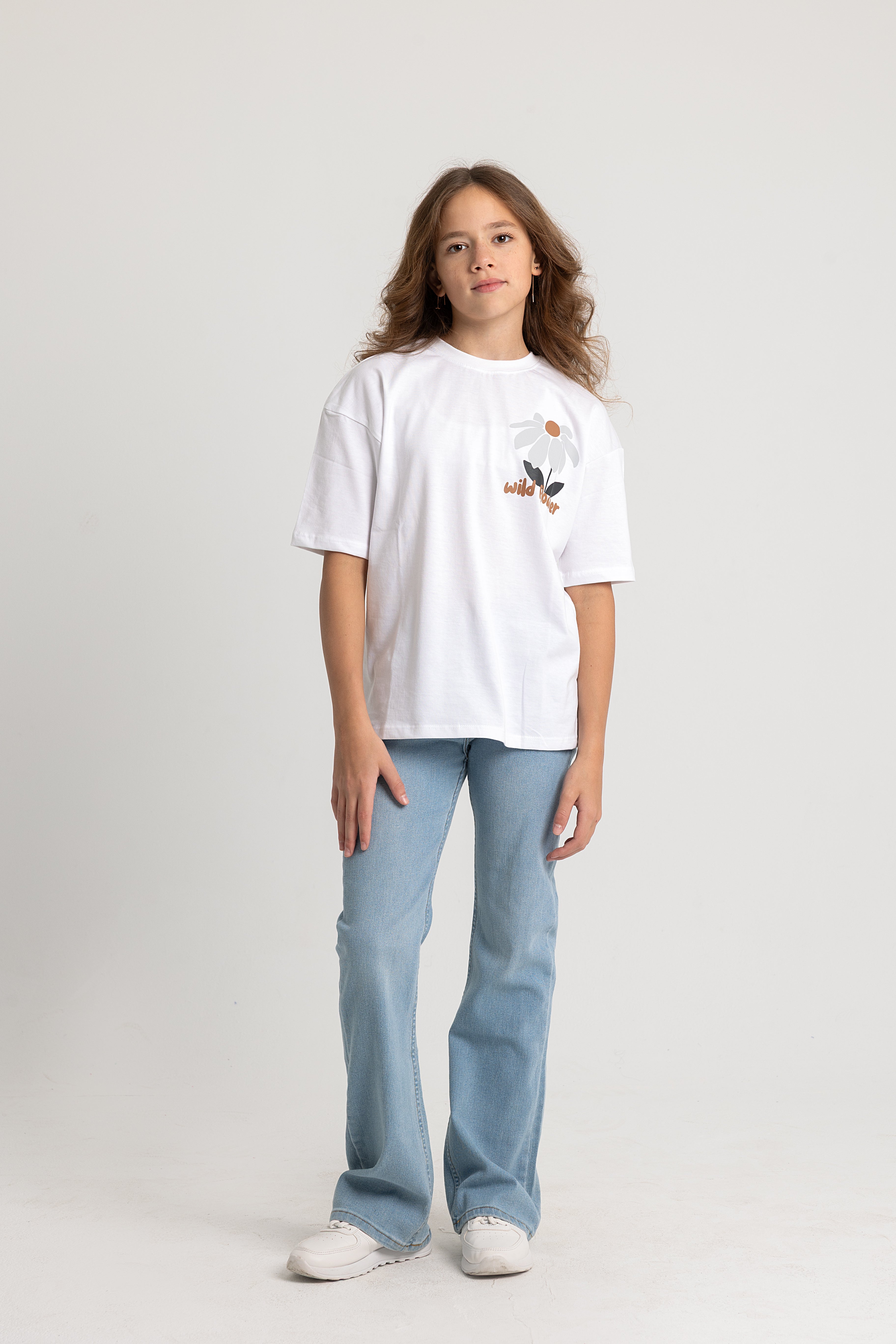 Unisex "WILD FLOWER" Short-Sleeved T-Shirt – White