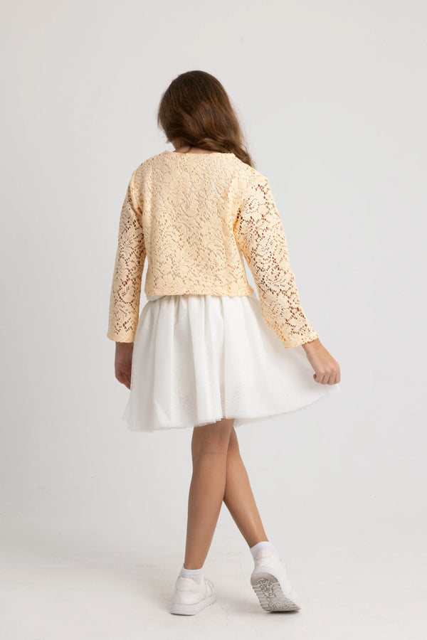 Off-White Tulle Skirt