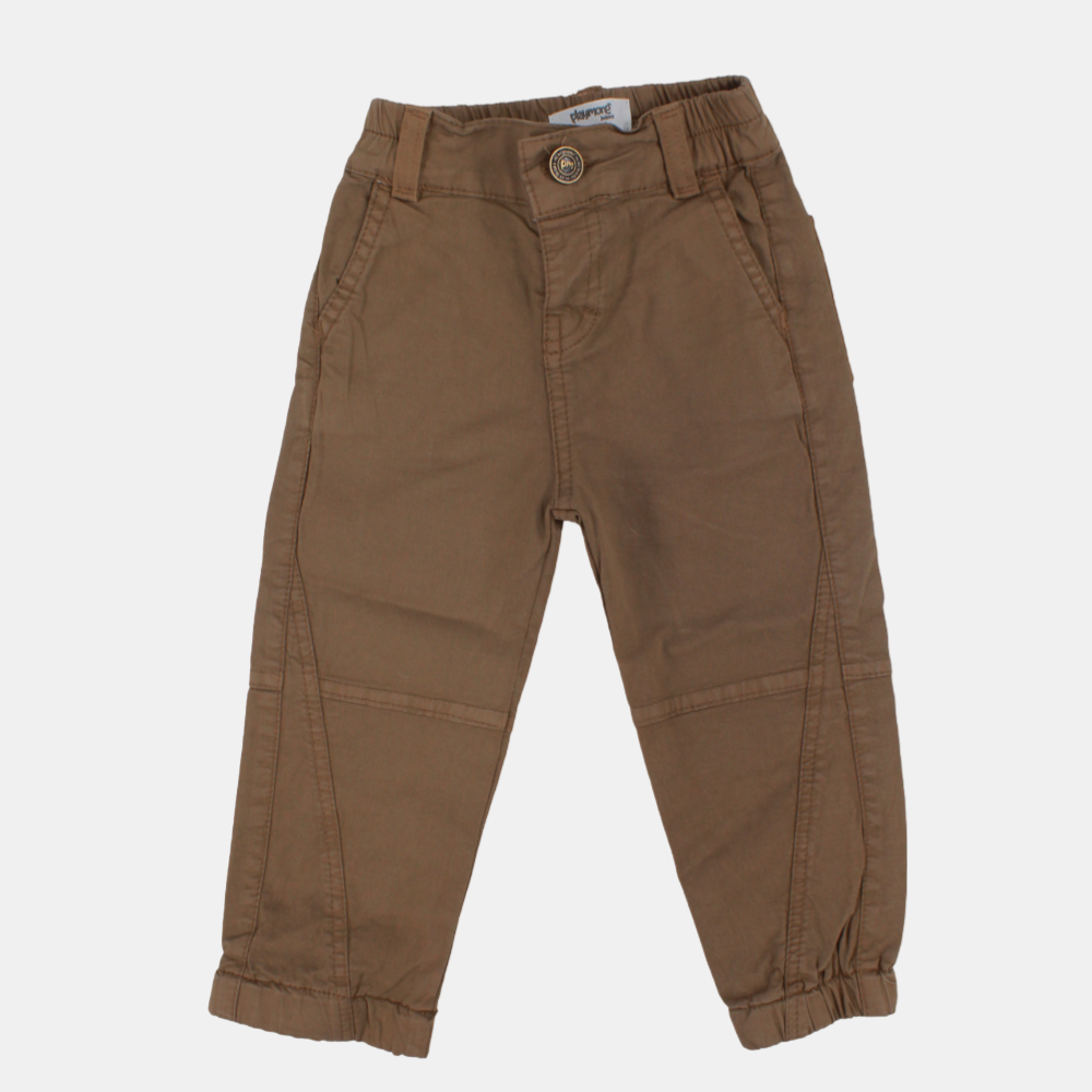 Unisex Baby Gabardine Outdoor Pants – Brown