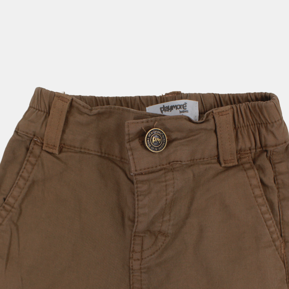 Unisex Baby Gabardine Outdoor Pants – Brown