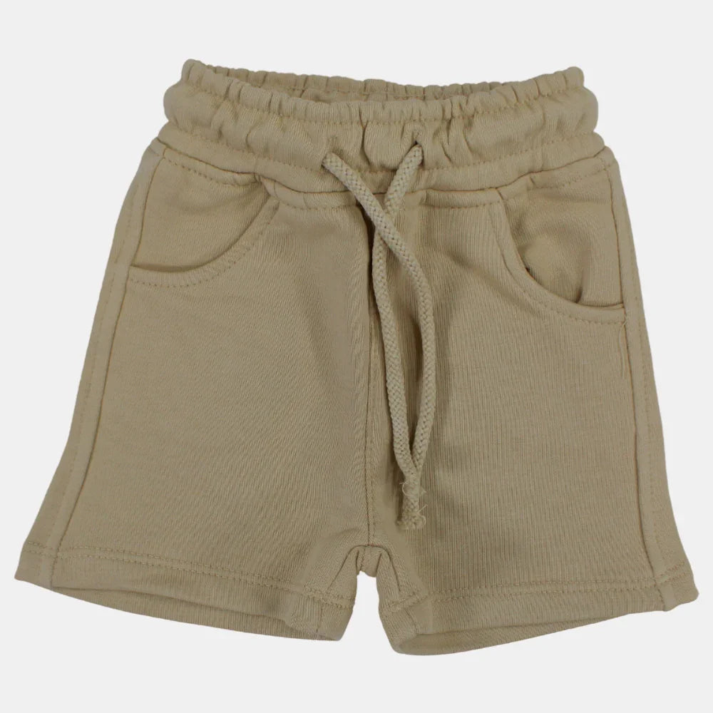 Unisex Baby Cotton Shorts – Beige - Clothing - Playmore