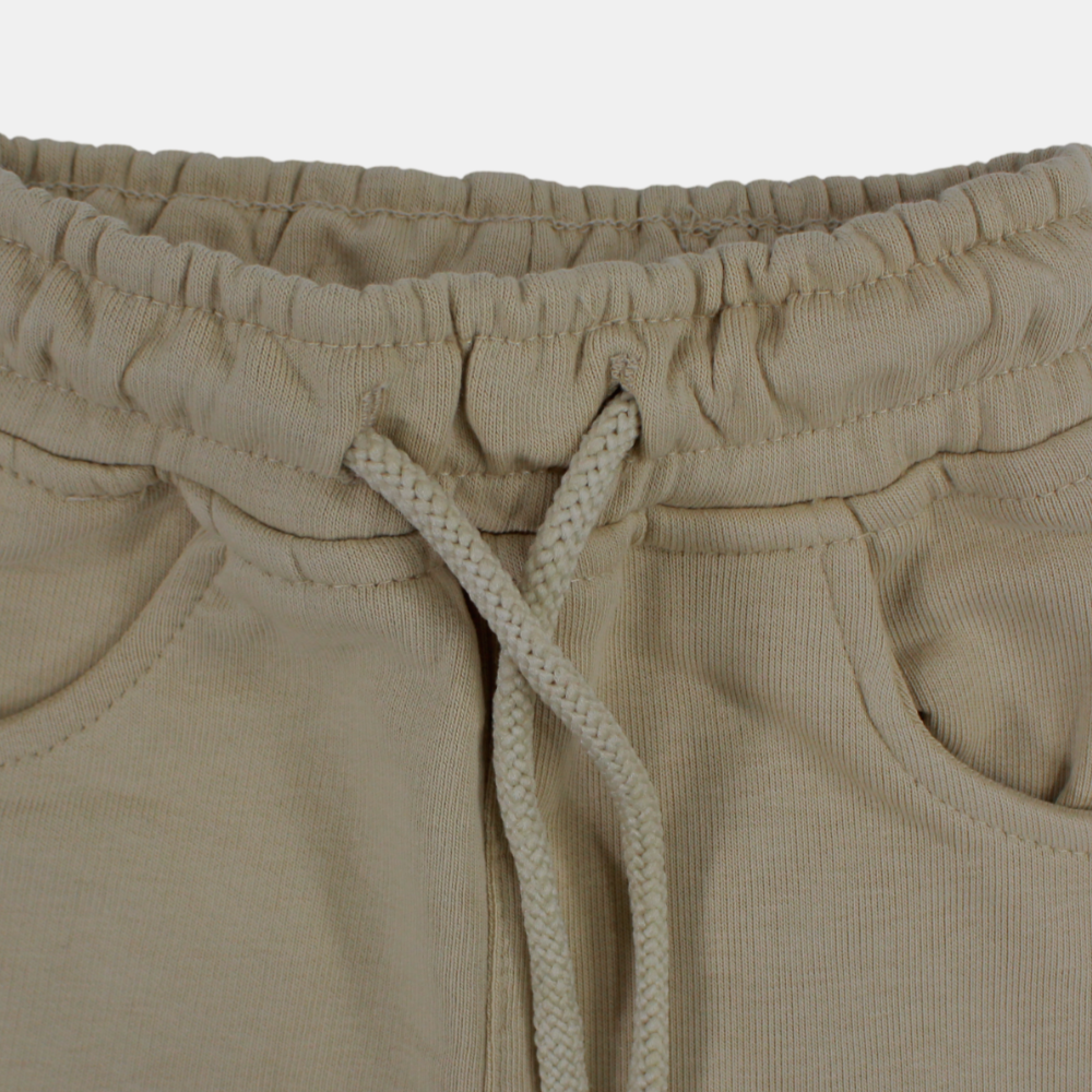 Unisex Baby Cotton Shorts – Beige