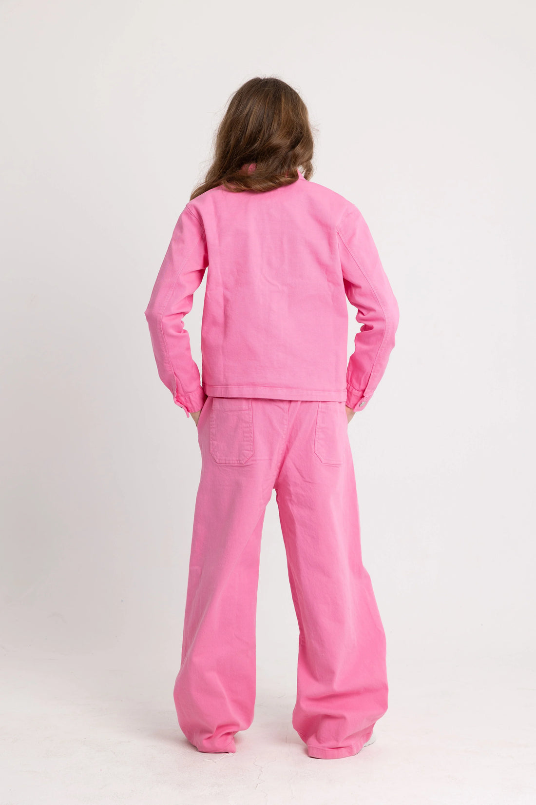 Girls Gabardine Pants – Fuchsia