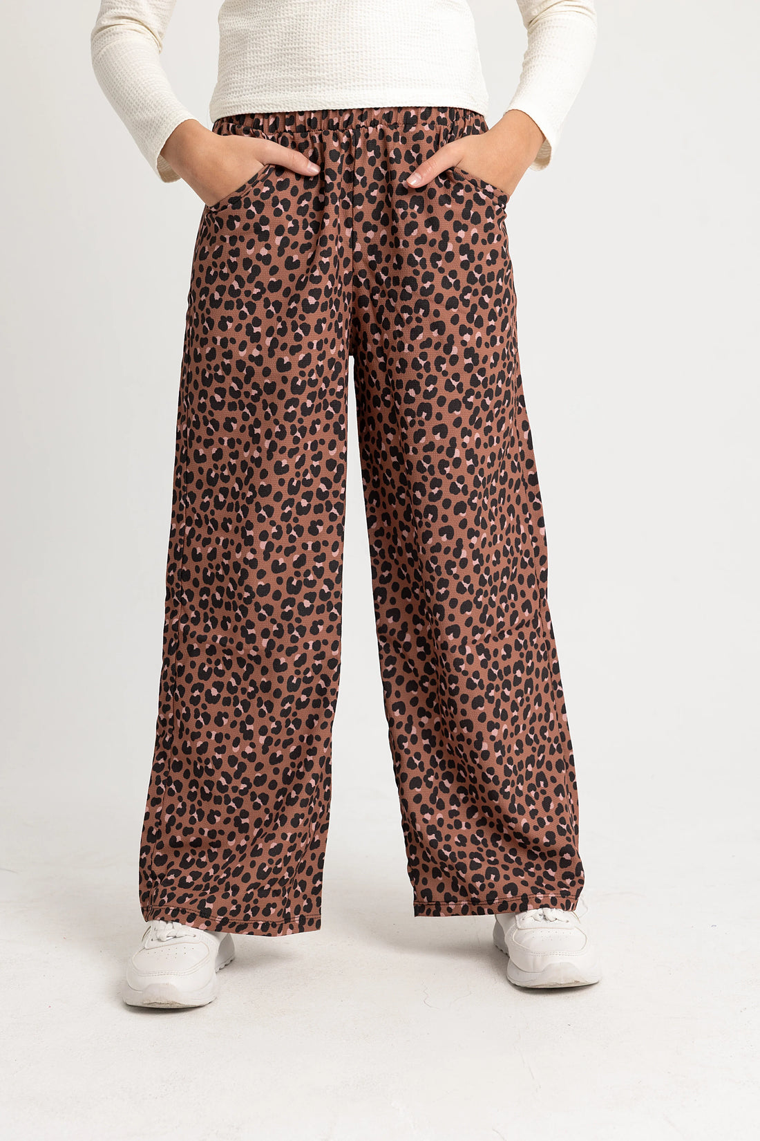 Girls Brown Leopard Pants - Clothing - Playmore