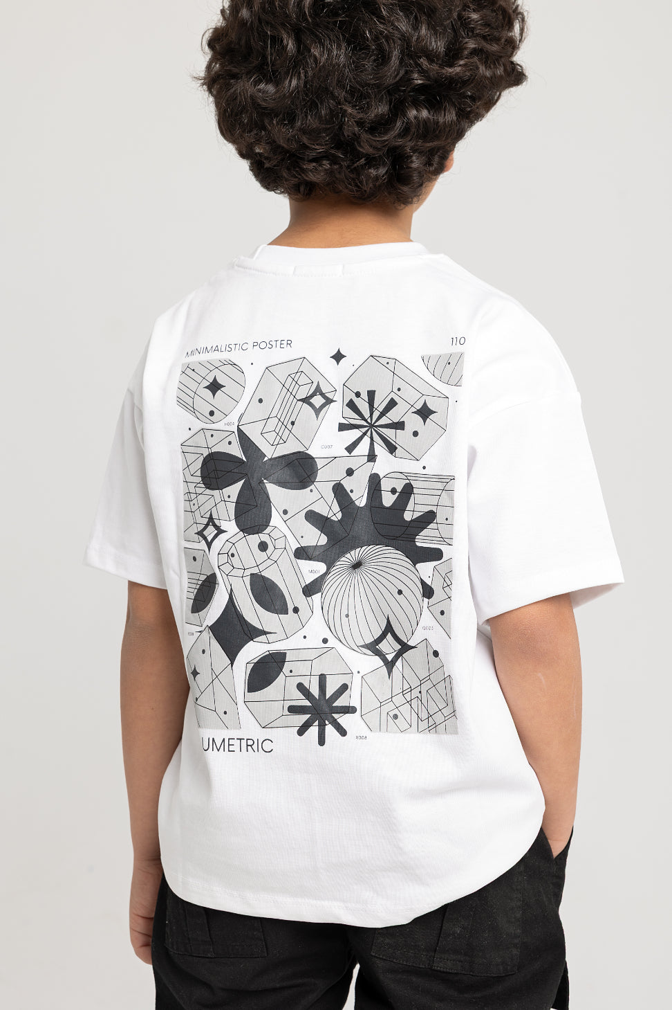 Unisex Short-Sleeved Cotton T-Shirt – White Minimalistic Poster