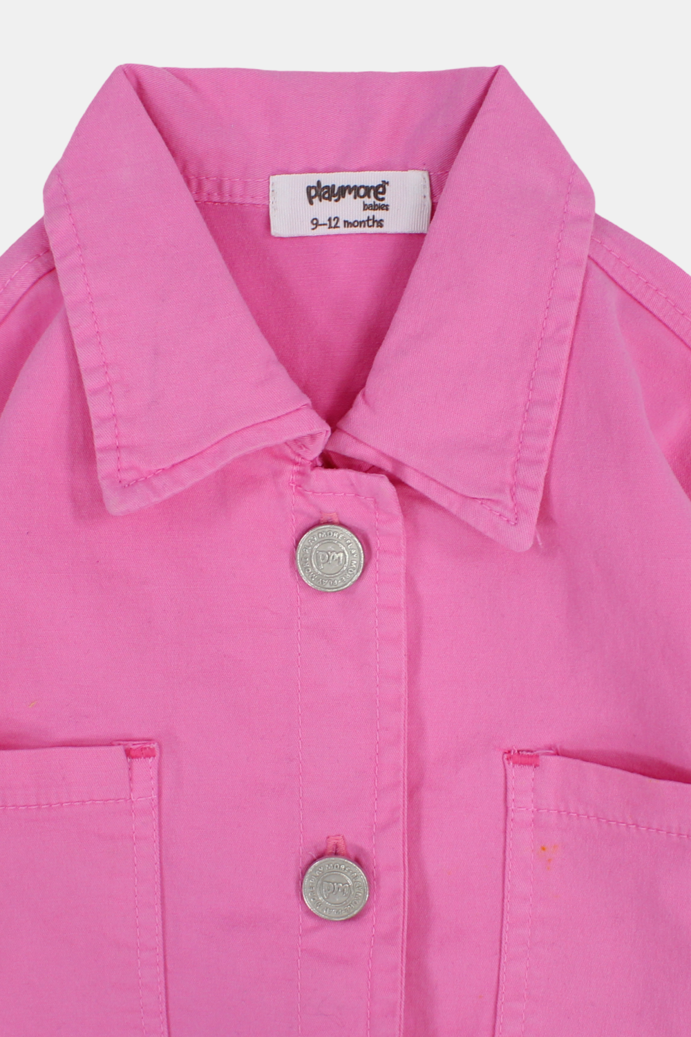 Baby Girls Fuchsia Gabardine Jacket