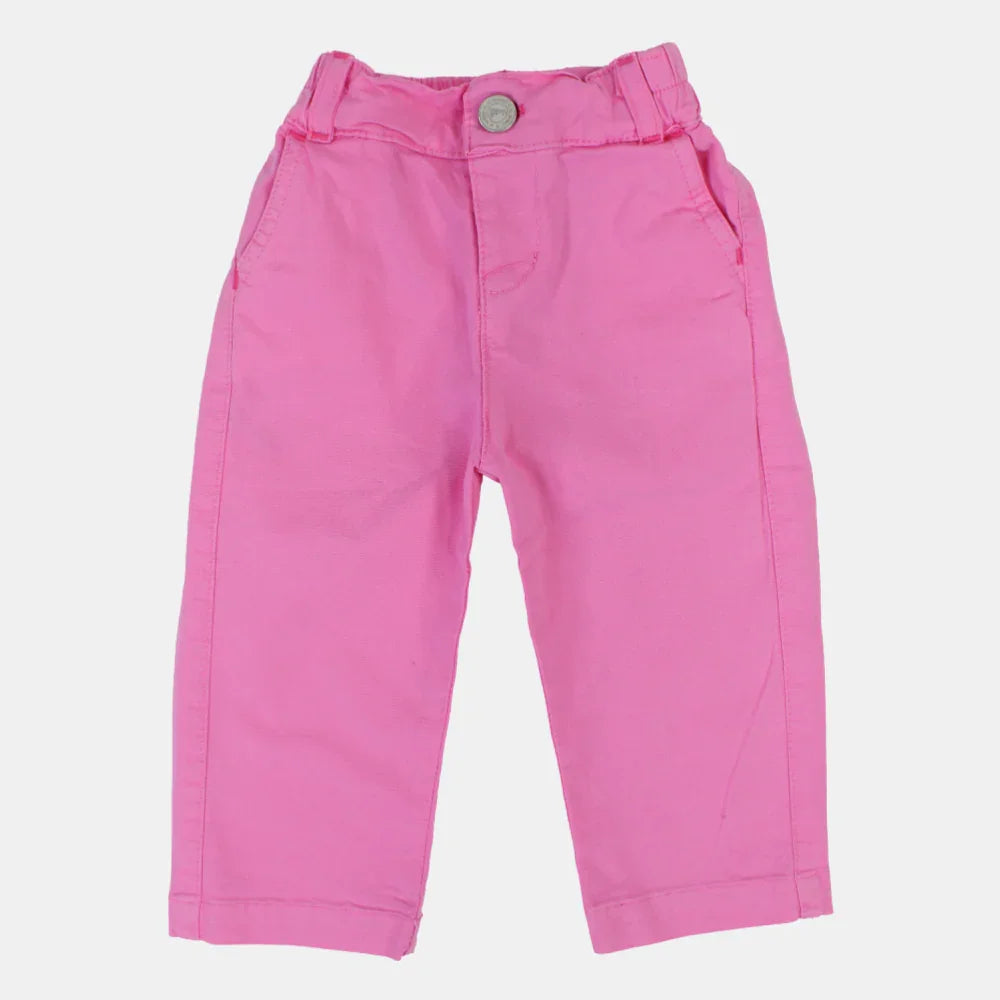 Unisex Baby Fuchsia Gabardine Pants