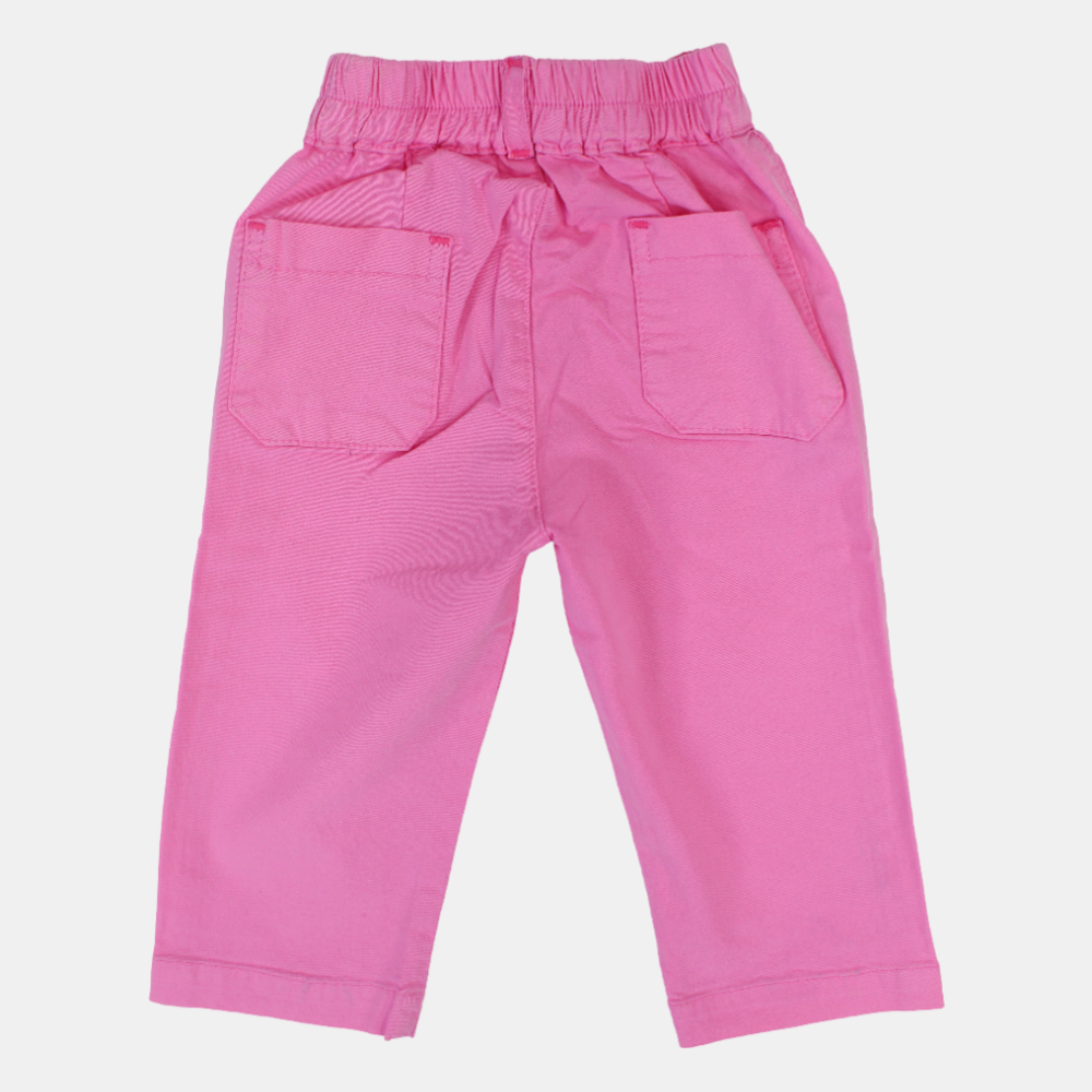 Unisex Baby Fuchsia Gabardine Pants