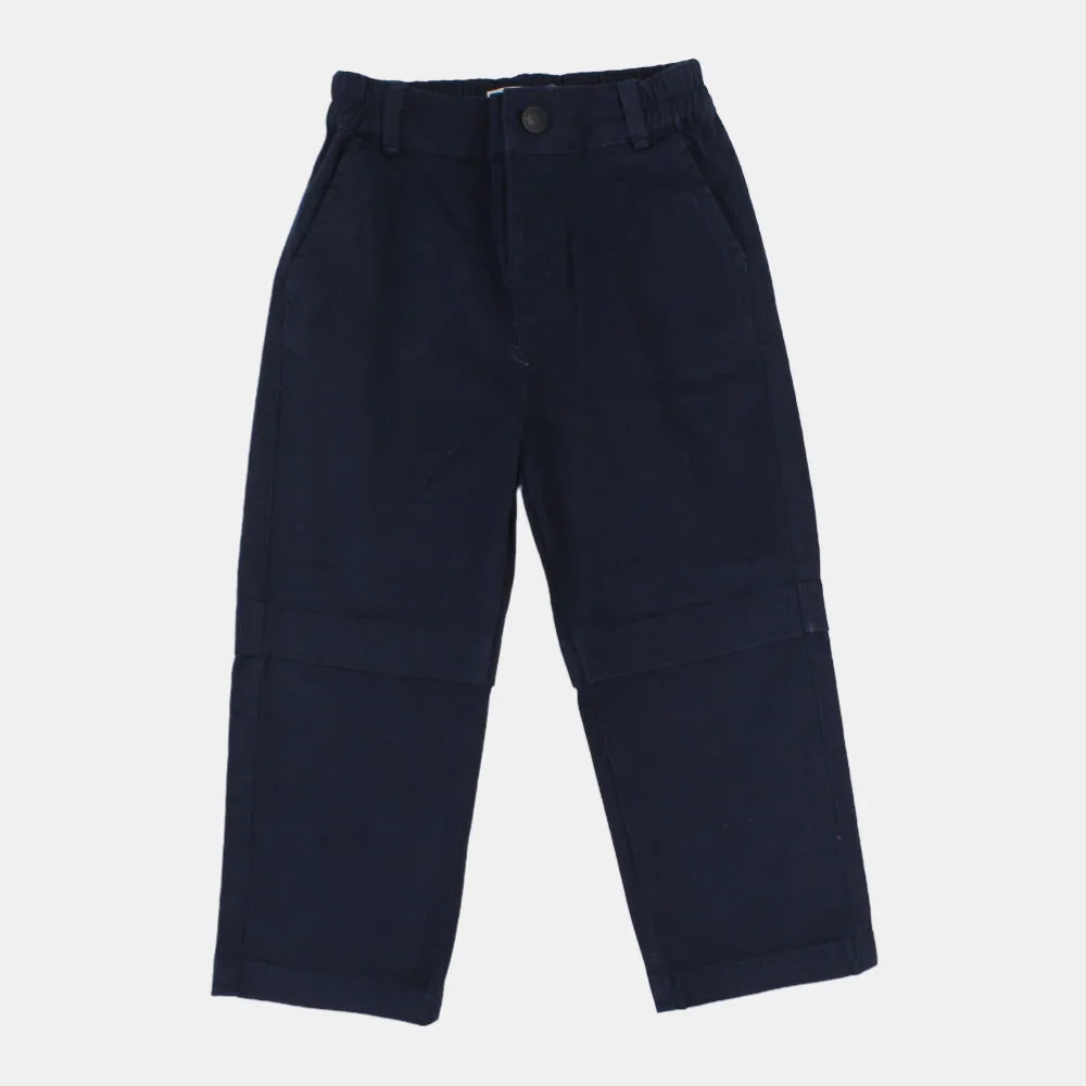 Unisex Baby Navy Gabardine Pants - Clothing - Playmore
