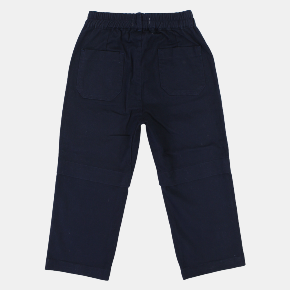 Unisex Baby Navy Gabardine Pants