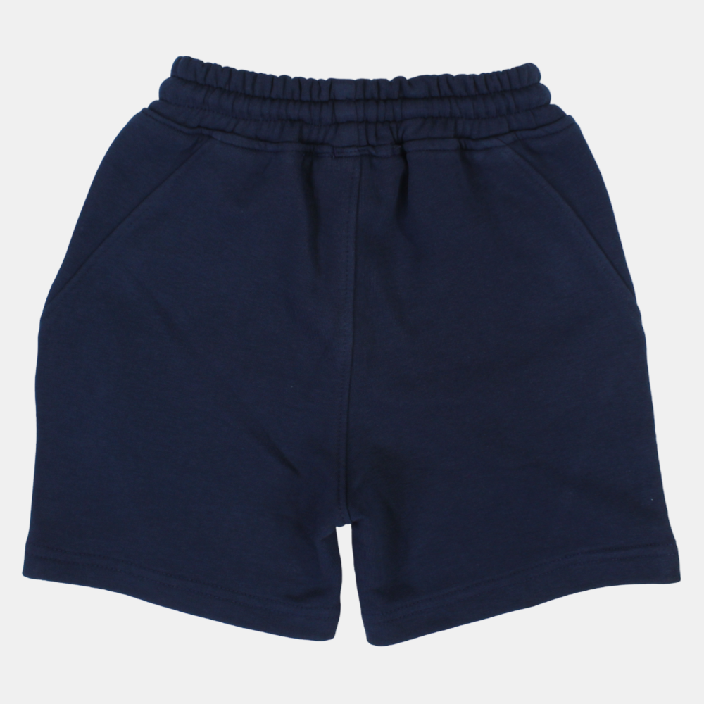 Unisex Navy Cotton Shorts